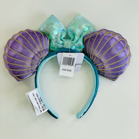 NWT Disney The Little Mermaid Ariel Headband Ears - Picture 3 of 8